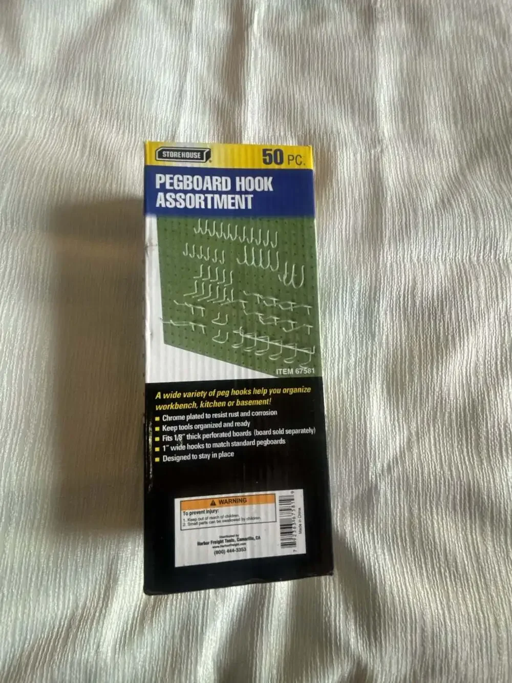 Storehouse 50 Piece Pegboard Hook Assortment Item 67581